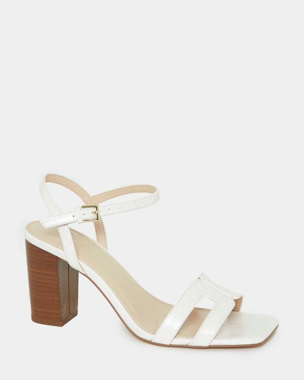 Dunnes Stores | White Square Cut Out Sandal