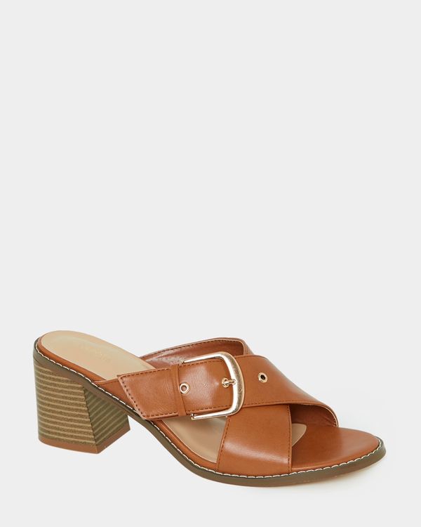 Crossover Buckle Mules
