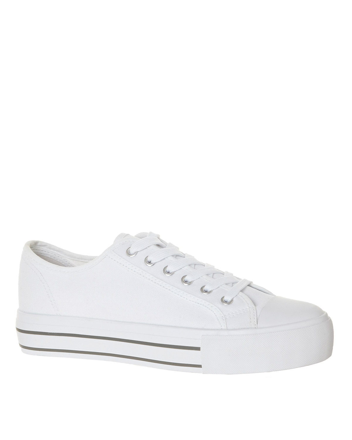 Dunnes Stores | White Platform Lace Shoe