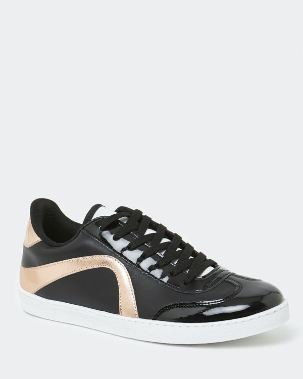 Two Tone Lace Up Trainer