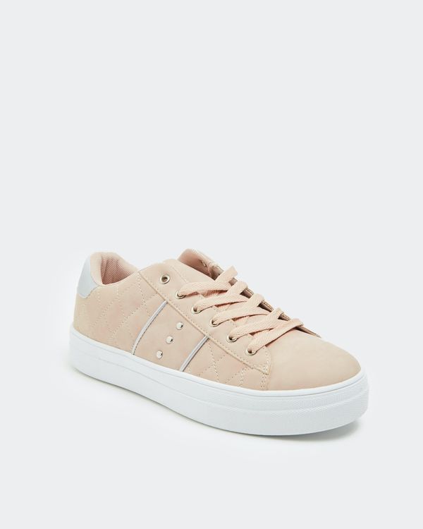 Quilted Casual Lace Up