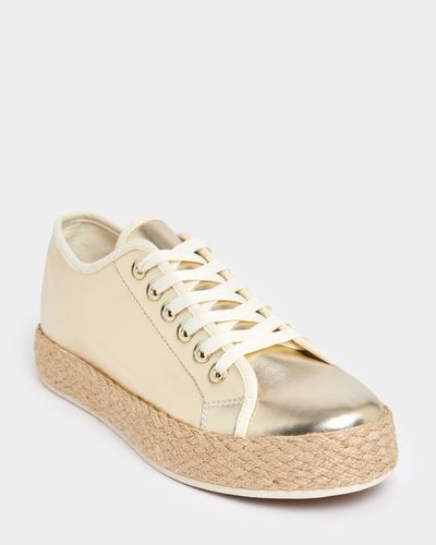 Espadrille Lace-Up Trainers