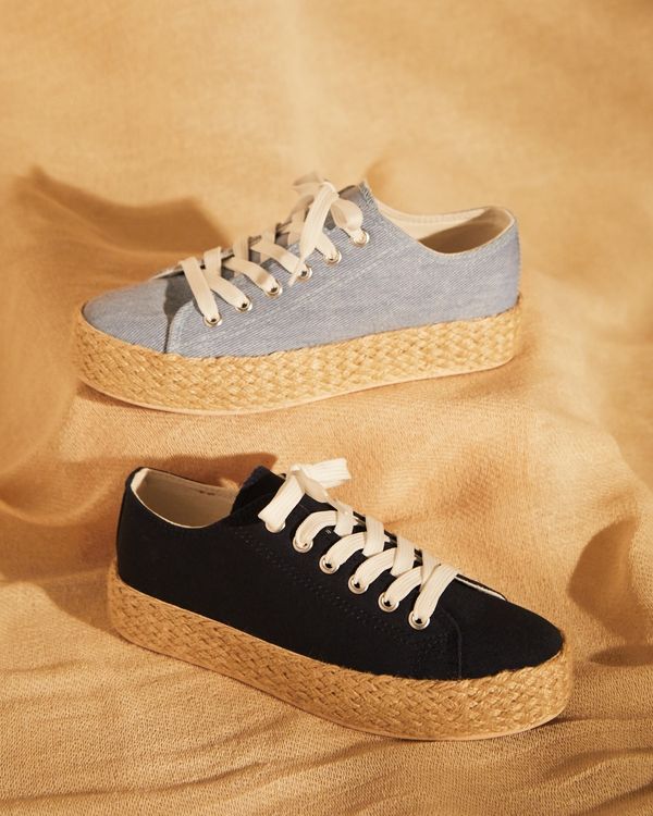 Espadrille Lace-Up Trainers