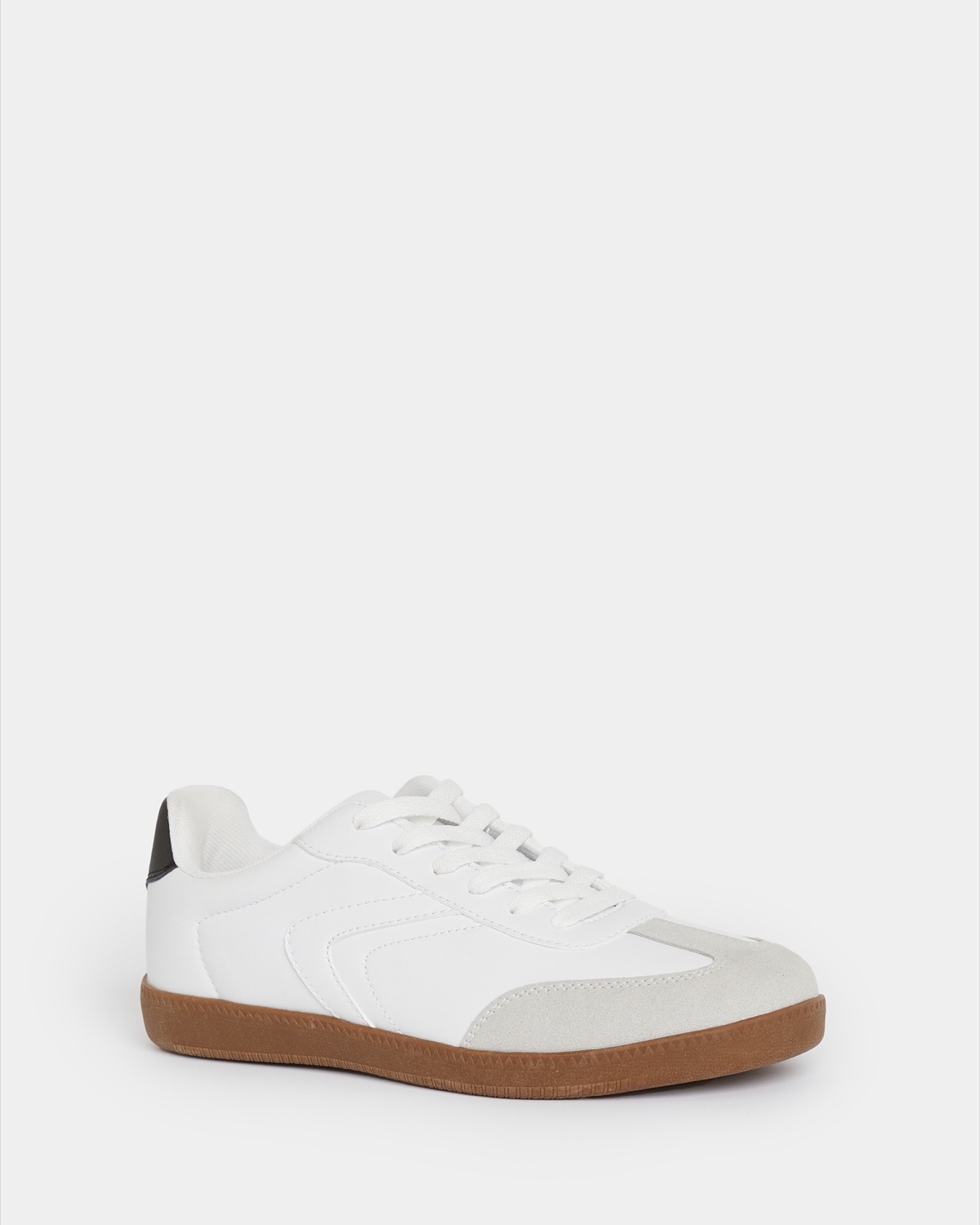 Dunnes Stores | White-black Gum Sole Casual Shoe