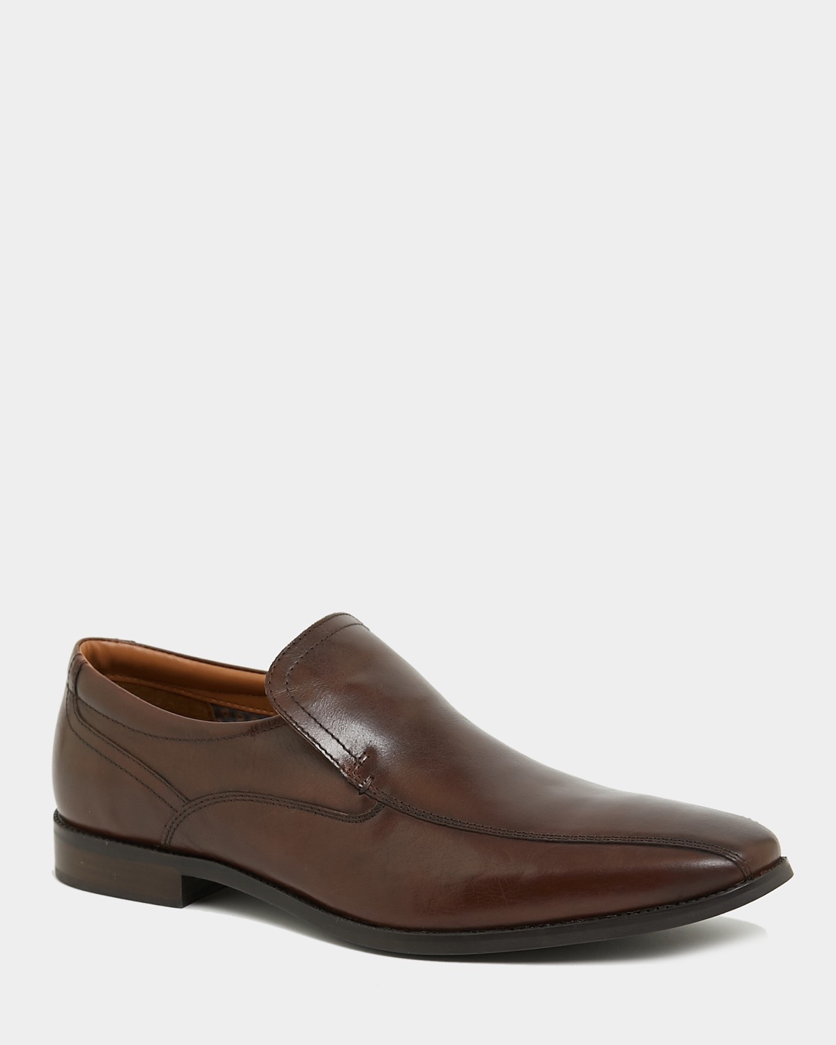 Dunnes Stores | Brown Leather Slip-On Shoes