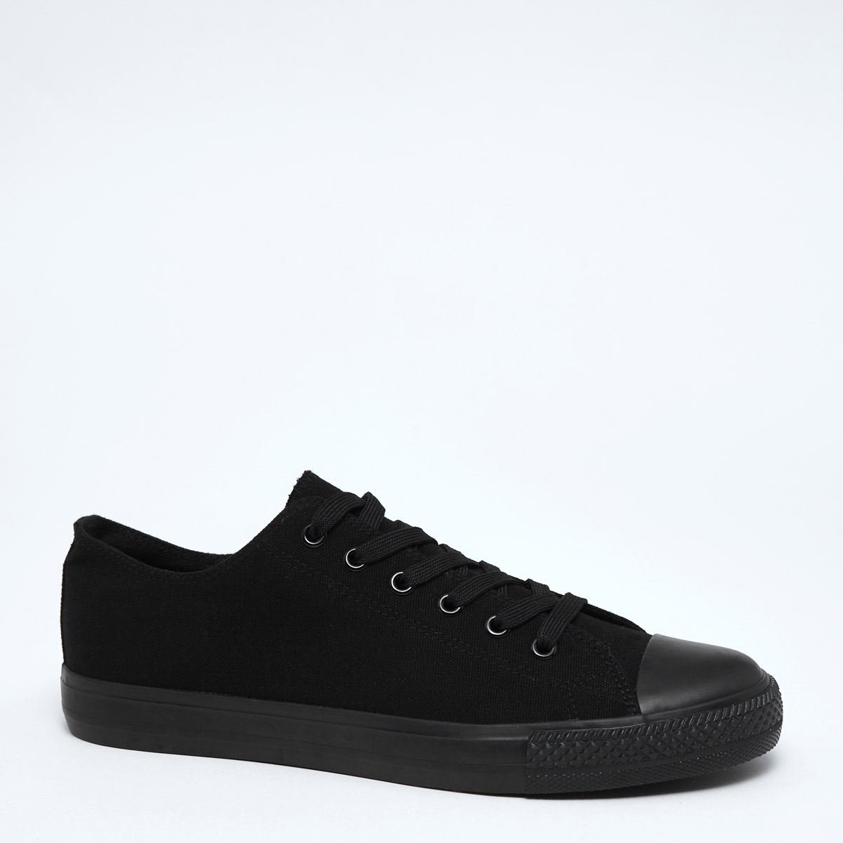 Dunnes Stores | Black Round Toe Canvas 