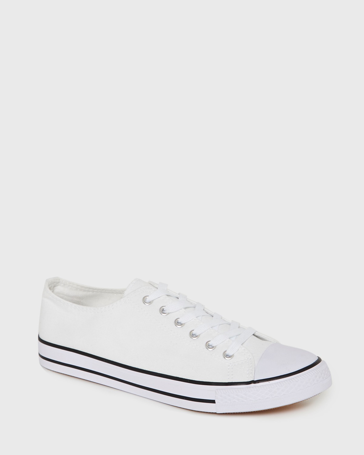 Dunnes Stores | White Round Toe Canvas Shoes