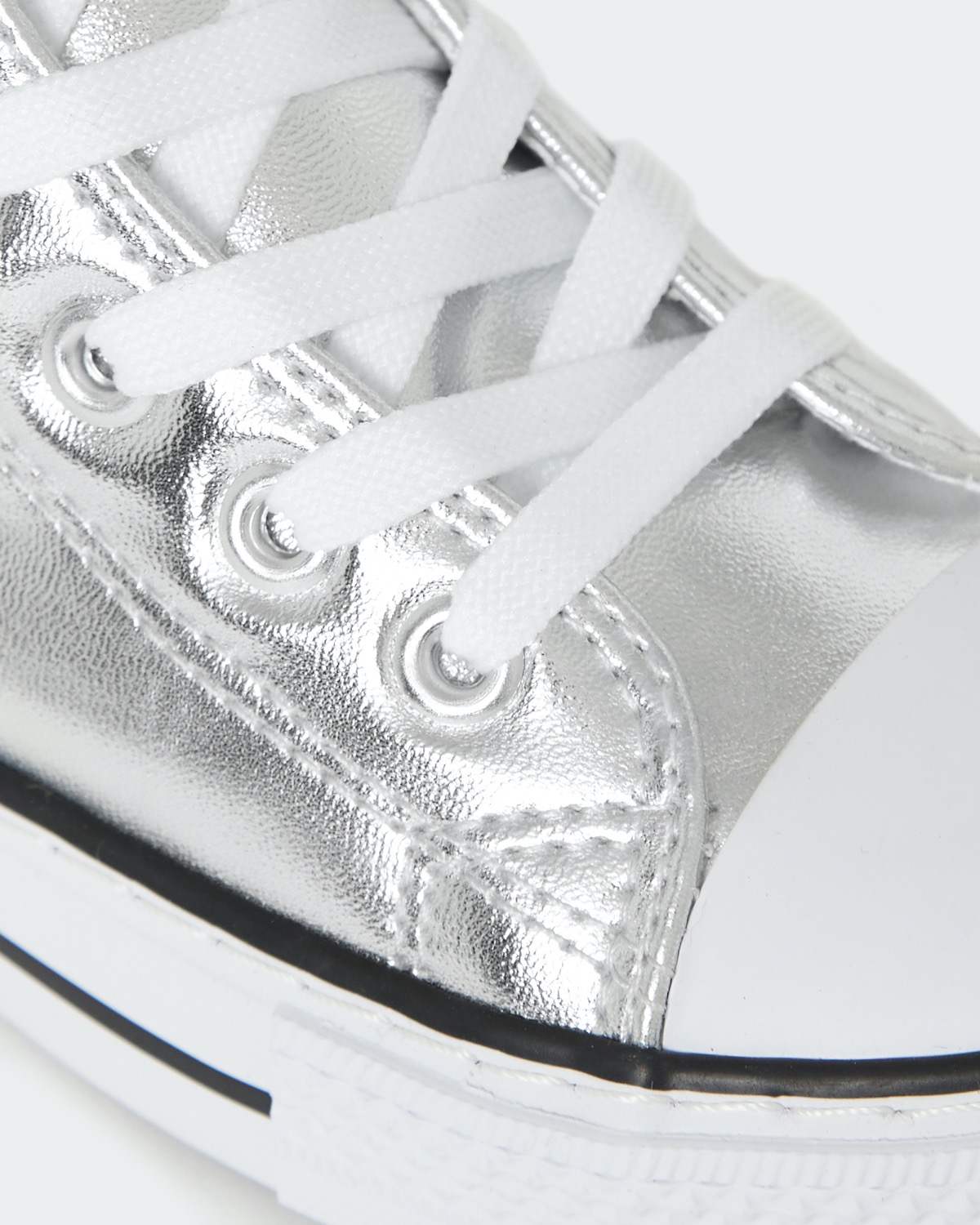 Dunnes Stores  Silver Glitter High Top Trainers (4 Infant-10)