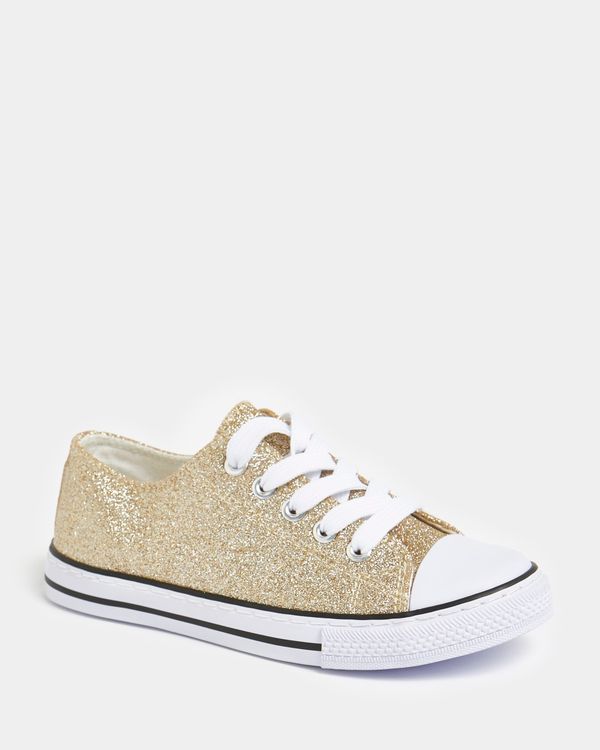 Glitter Toe Cap Shoes (Size 6 Infant - 5)