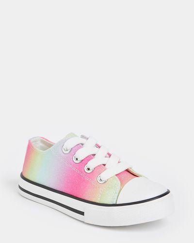Girls' Rainbow Toecap Shoes (Size 8 - 4)