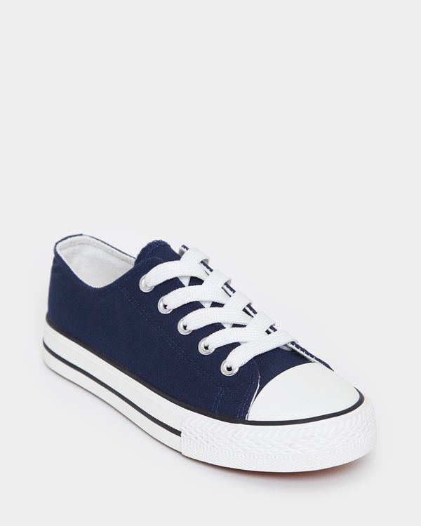 Boys Toe Cap Canvas Shoe (Size 8-5)