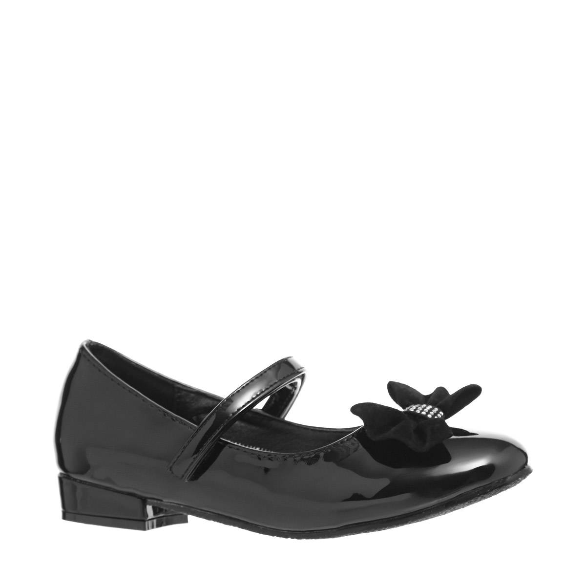 Dunnes Stores | Black Patent Heeled Shoe