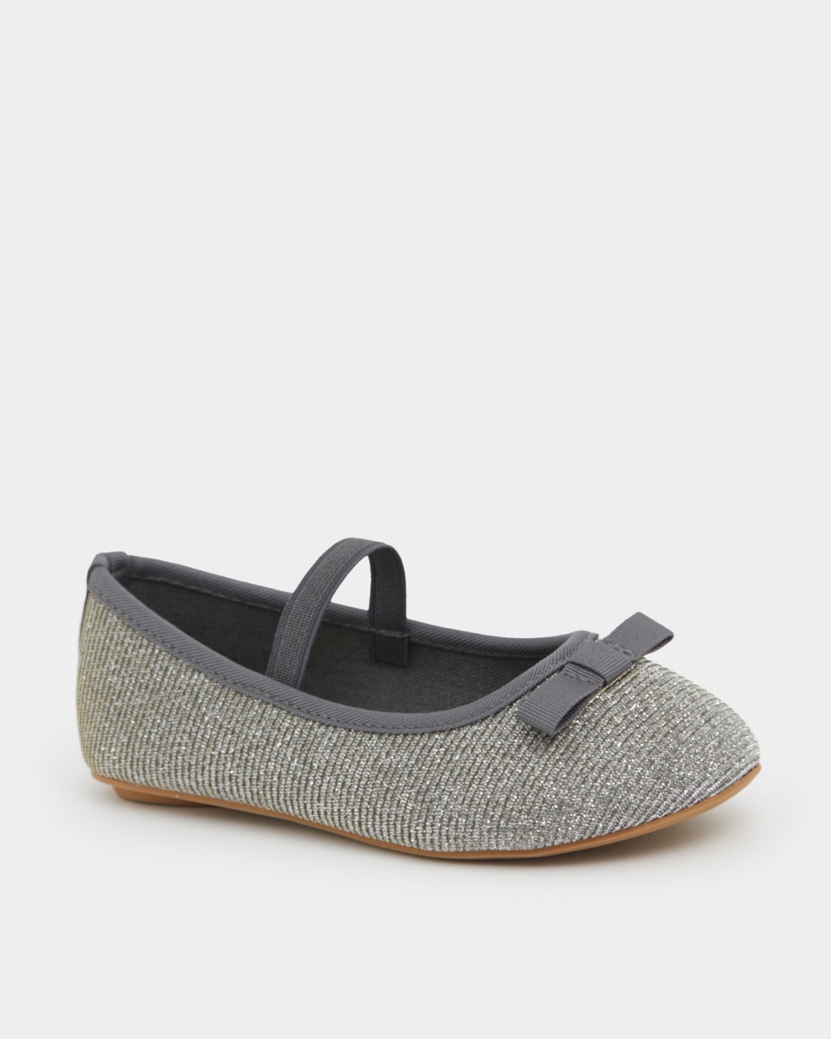 Dunnes Stores | Charcoal Young Girls Ballerina (Size Infant-3)