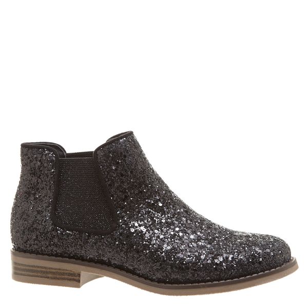 Younger Girls Glitter Ankle Boots