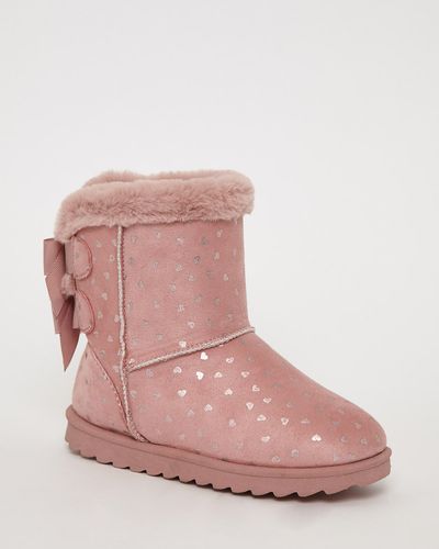 Younger Girls Casual Faux-Fur Boots thumbnail