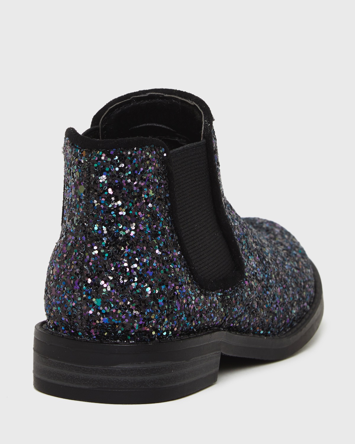 girls glitter chelsea boots