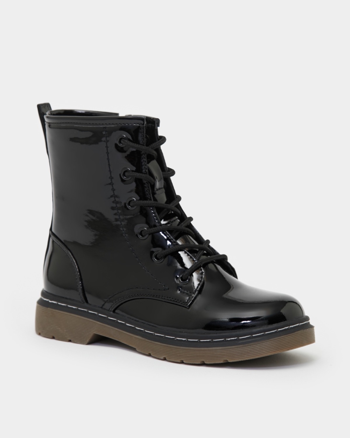 Dunnes Stores | Black Younger Girls Lace Boot (Size 9 - 5)