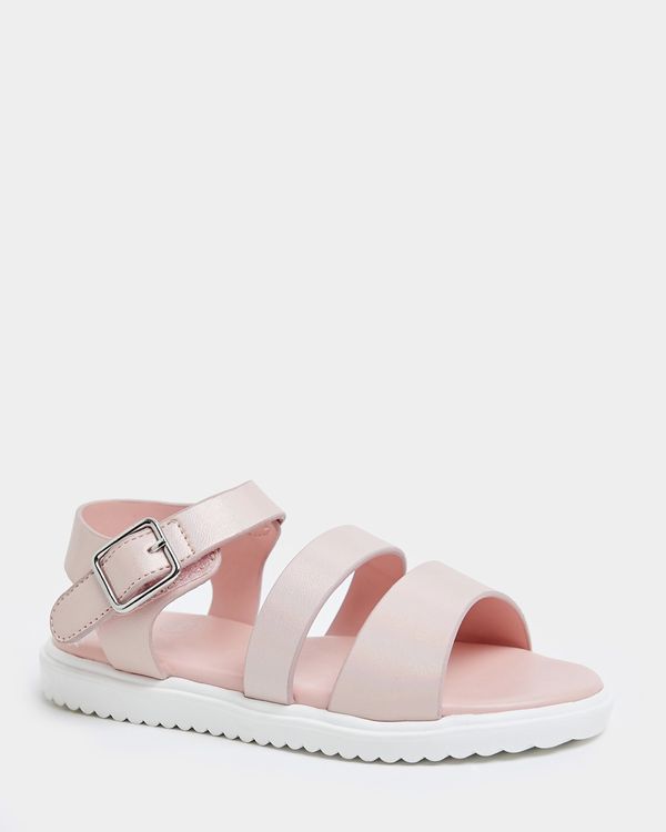 Younger Girls Pink Strap Sandal