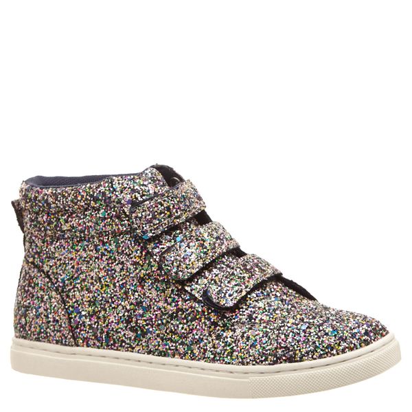 Younger Girls Glitter High Top Trainers