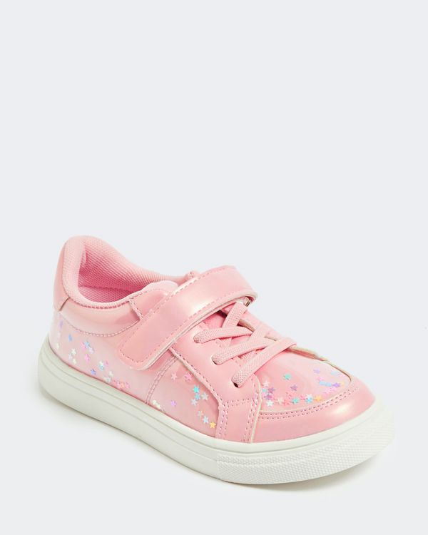 Younger Girls Encapsulated Glitter Trainer (Size 8-2)