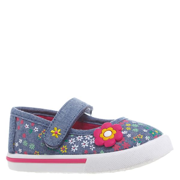 Canvas Mary Janes