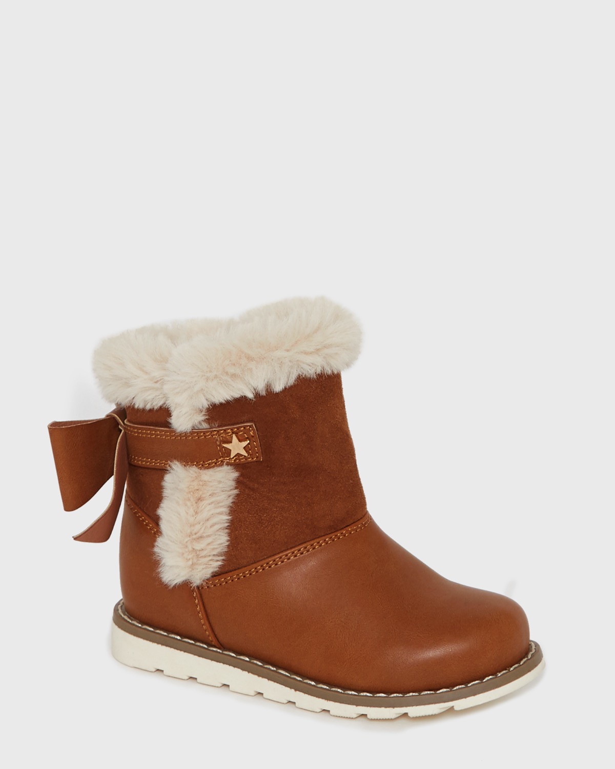 Dunnes Stores | Tan Baby Girls Faux Fur 