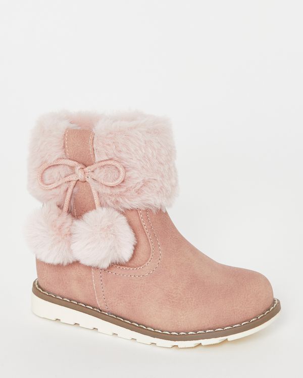 Baby Girls Faux Fur Boots