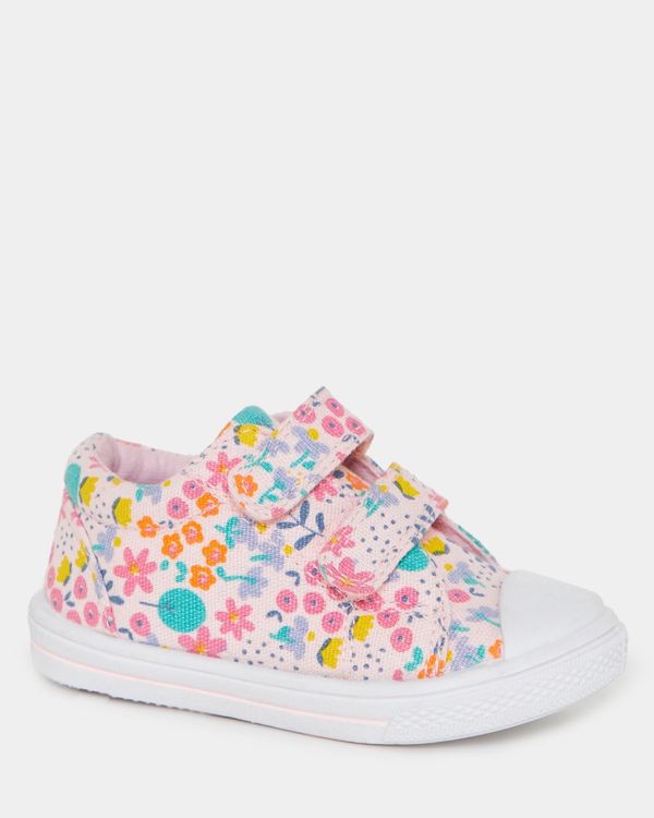 Baby Girls Strap Canvas Shoes