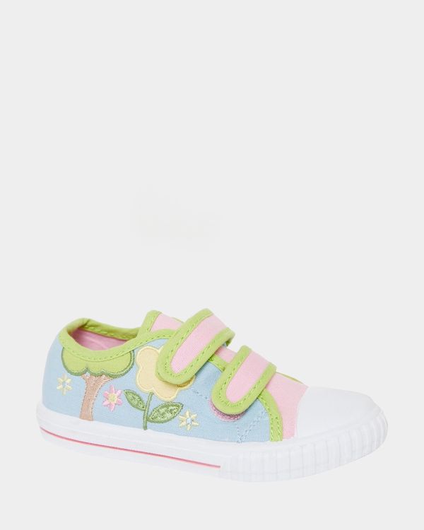 Baby Girls Embroidered Canvas Shoes