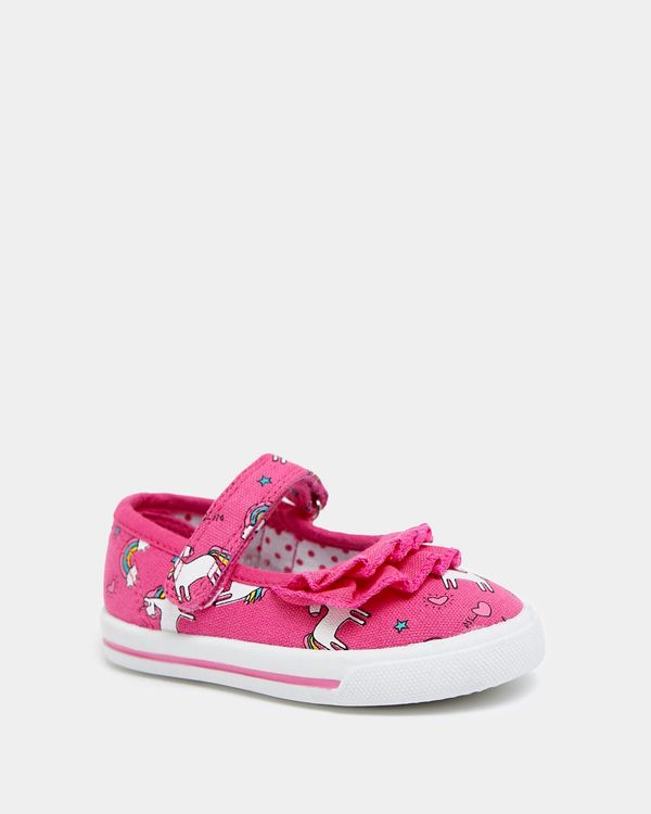 Baby Girls Mary Jane Canvas Shoes (Size 4-13)