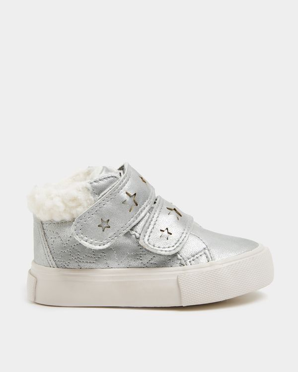 Lined High Top Trainers (Size 4 Infant - 8)