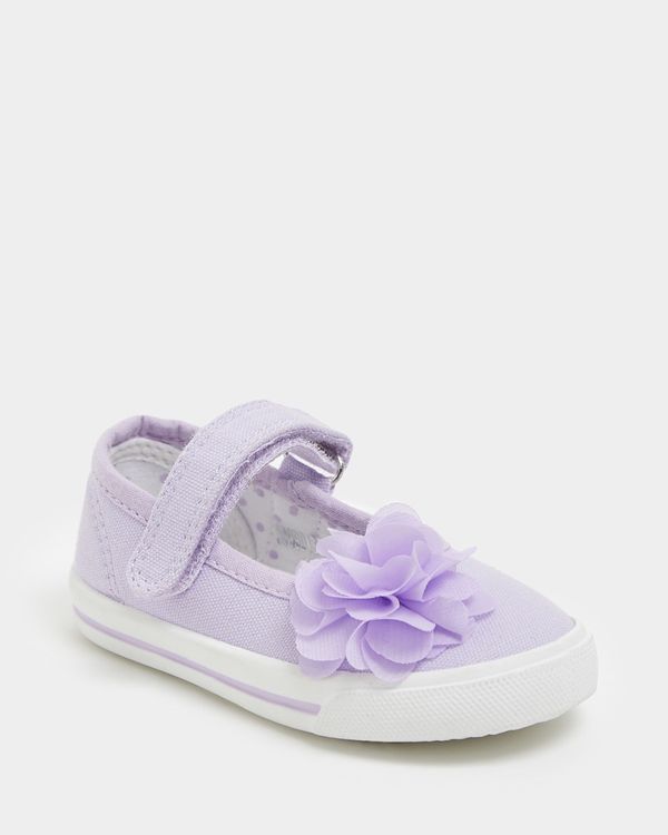 Baby Girls Canvas Shoes (Size 4 Infant - 13)