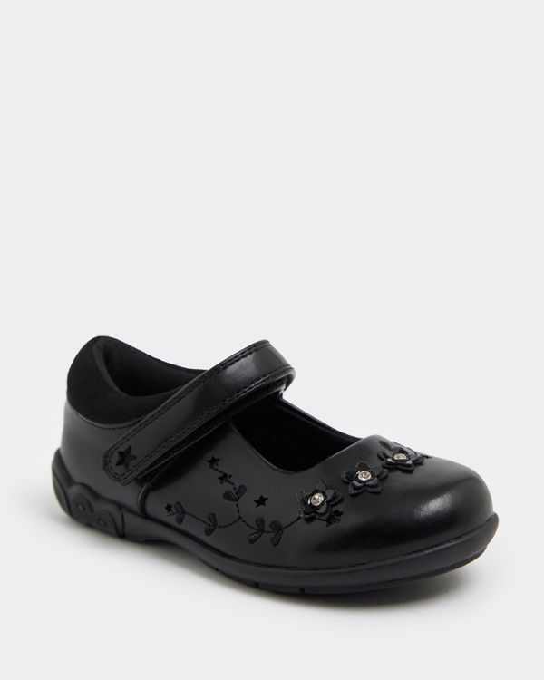 Faux Leather Mary Jane School Shoes (Size 8-3)