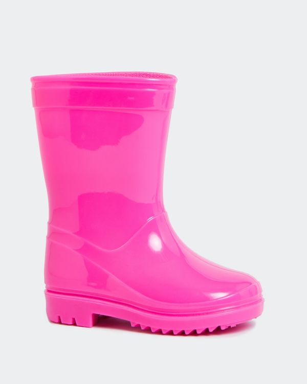 Younger Girls Plain Wellies (Size 4-2)