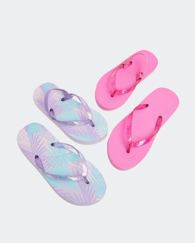 Girls' Flip Flop - Pack Of 2 (Size 7-5) thumbnail