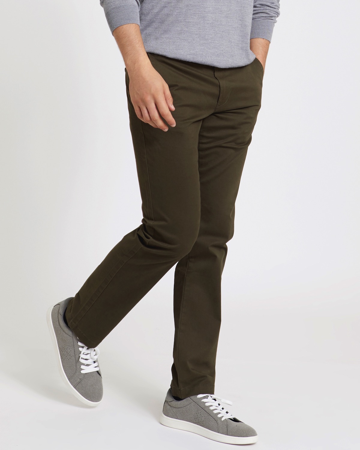 Dunnes Stores | Green Slim Fit Stretch Chinos