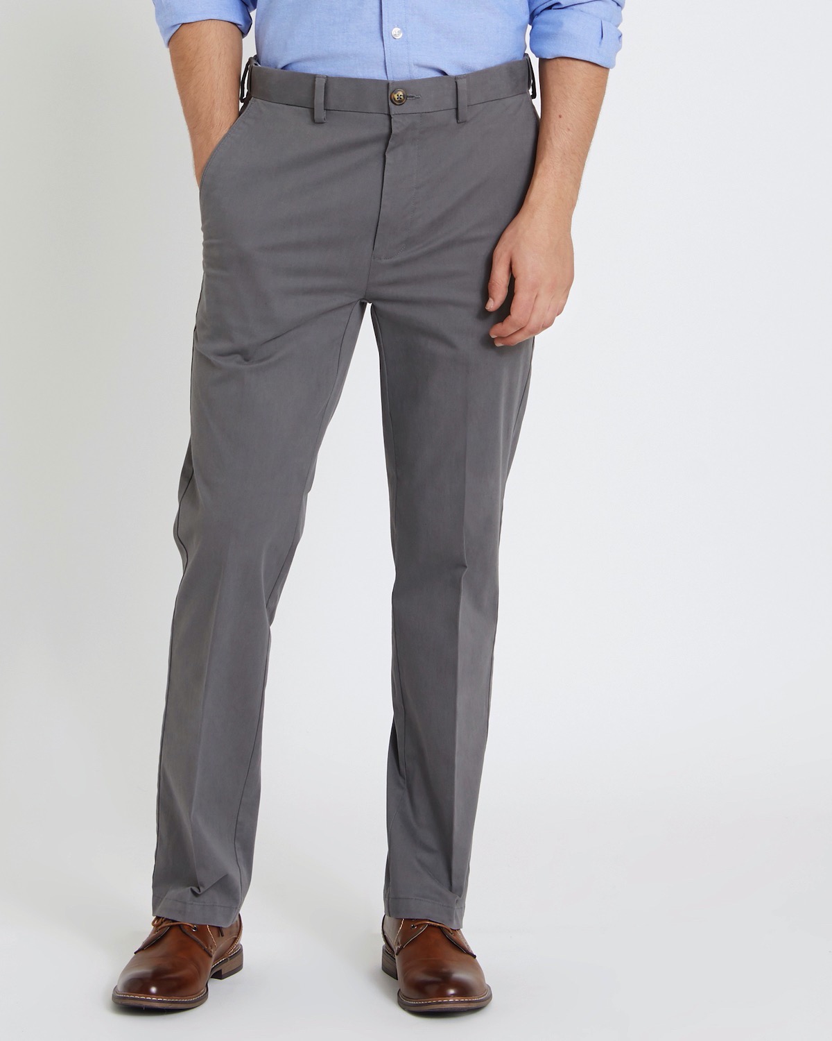 Dunnes Stores | Charcoal Regular Fit Premium Stretch Chinos