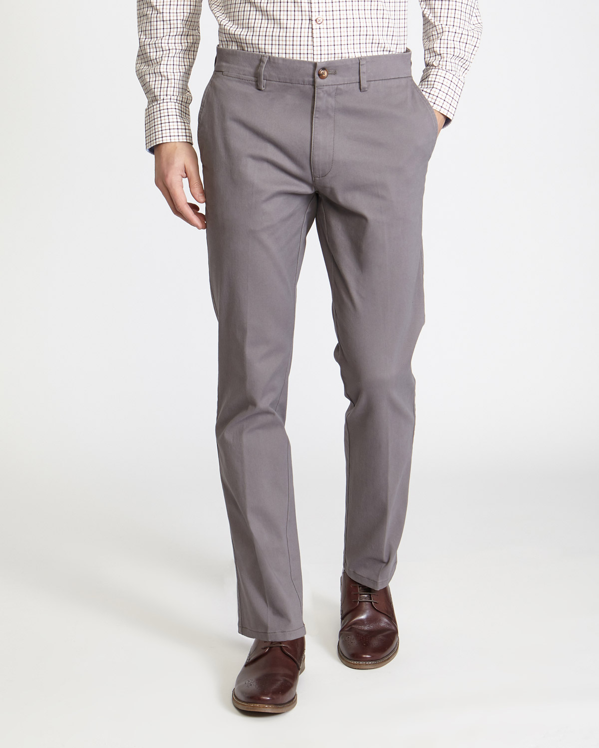 Dunnes Stores | Grey Regular Fit Smart Chinos