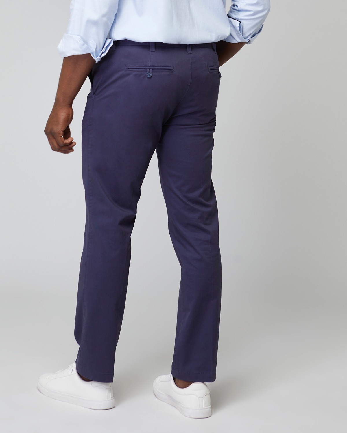 Dunnes Stores  Navy Tapered Fit Ultra Stretch Chino Trousers