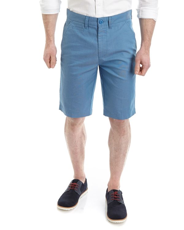 Regular Fit Indigo Shorts