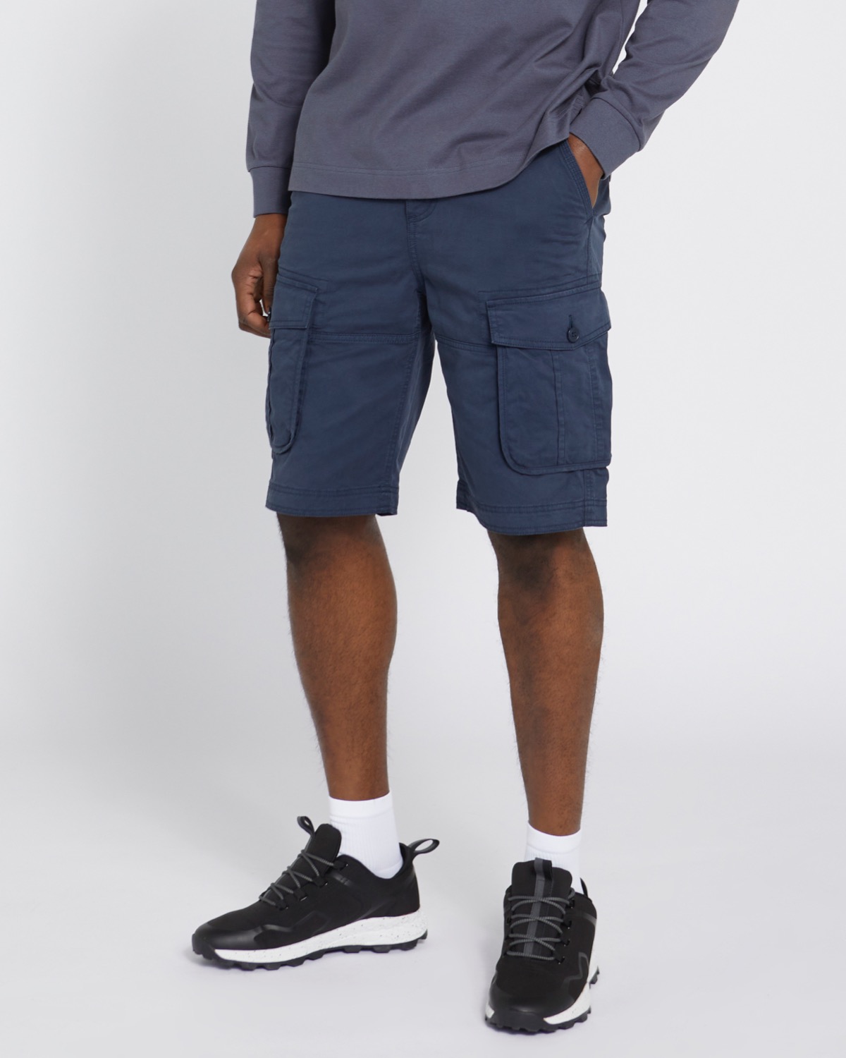 Dunnes Stores | Navy Cargo Stretch Shorts
