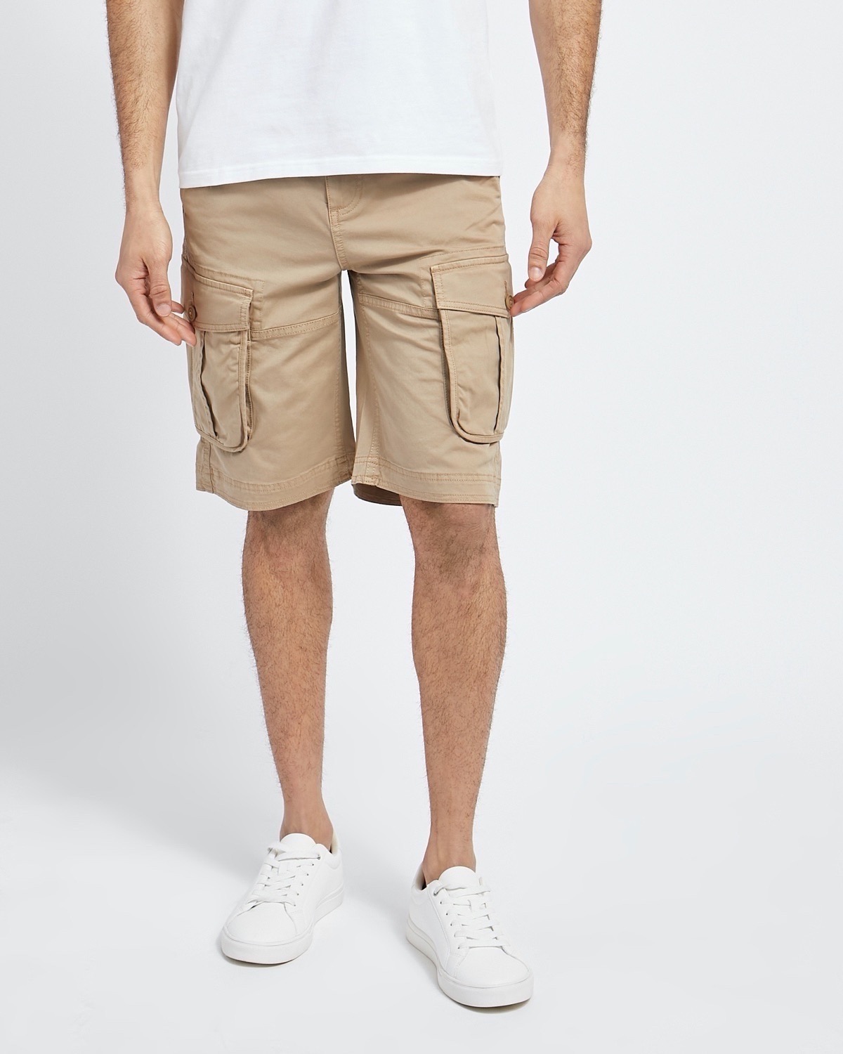 Dunnes Stores | Stone Cargo Stretch Shorts