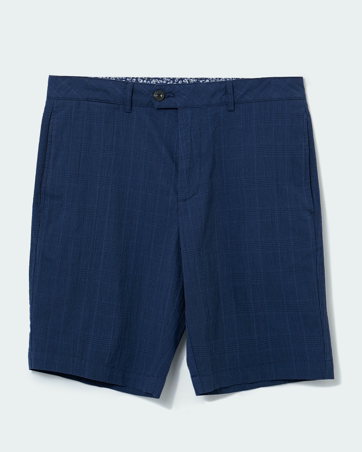 Dunnes Stores | Navy Regular Fit Seersucker Shorts