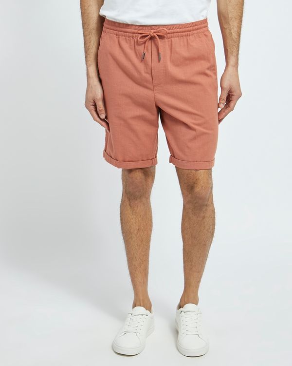 Regular Fit Cotton Pull Up Shorts