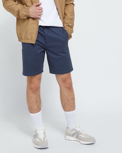 Tapered Fit Cotton Pull On Shorts