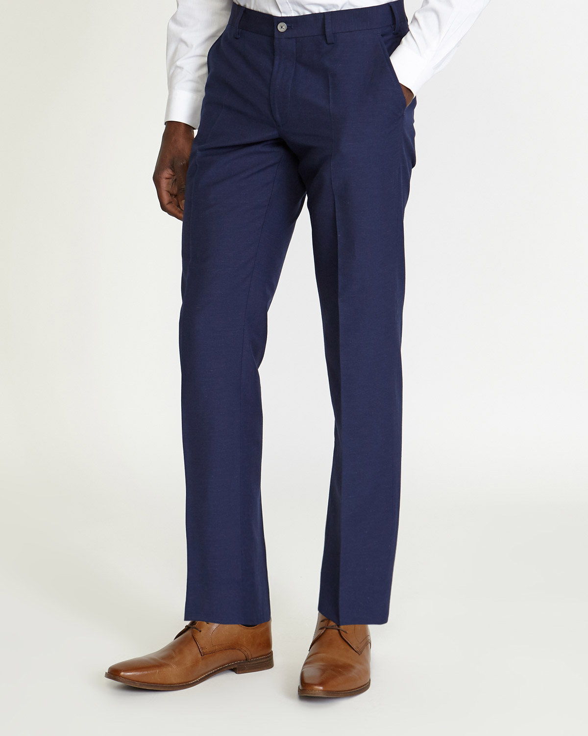 Dunnes Stores | Navy Linen Blend Trouser