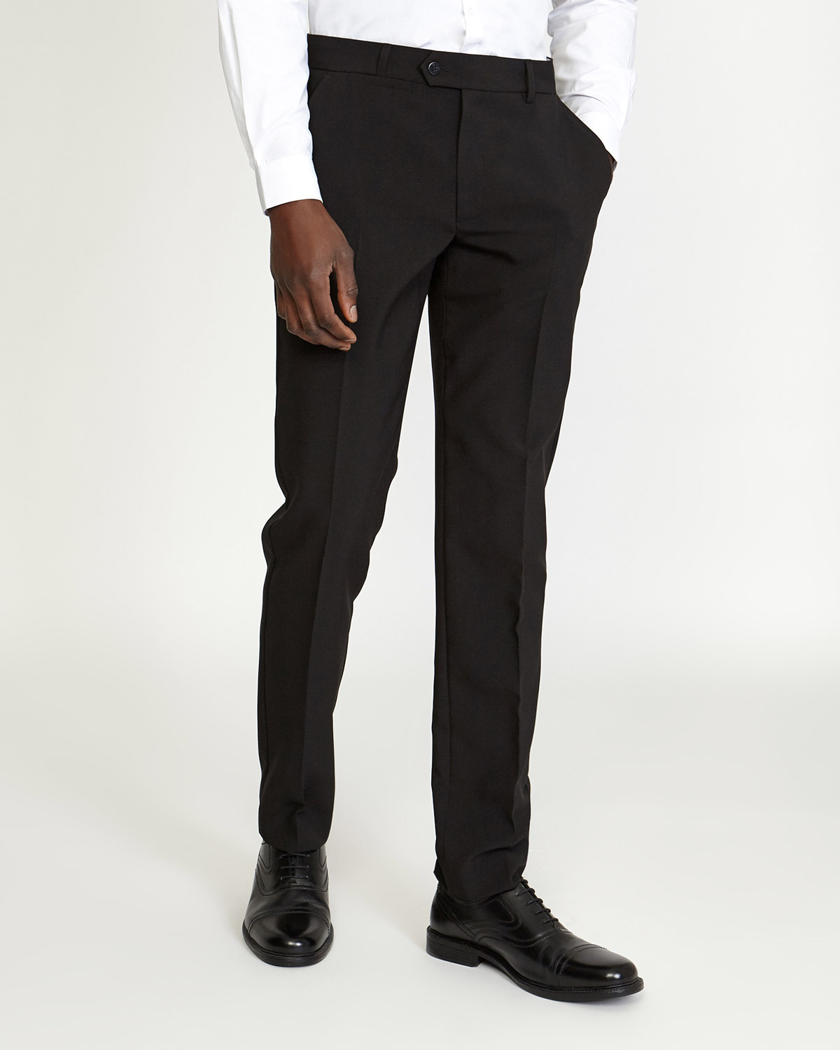 Buy Kurus Men's Black Solid Cotton Blend Formal Trouser Online at Best  Prices in India - JioMart.