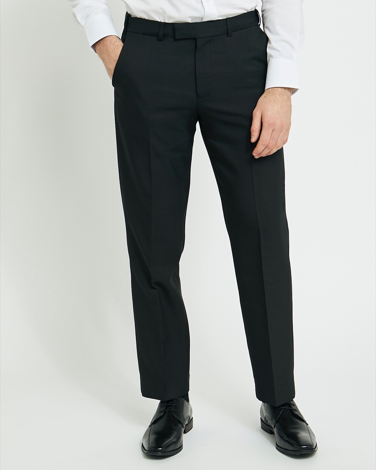 Dunnes Stores | Black Regular Fit Active Waist Trousers