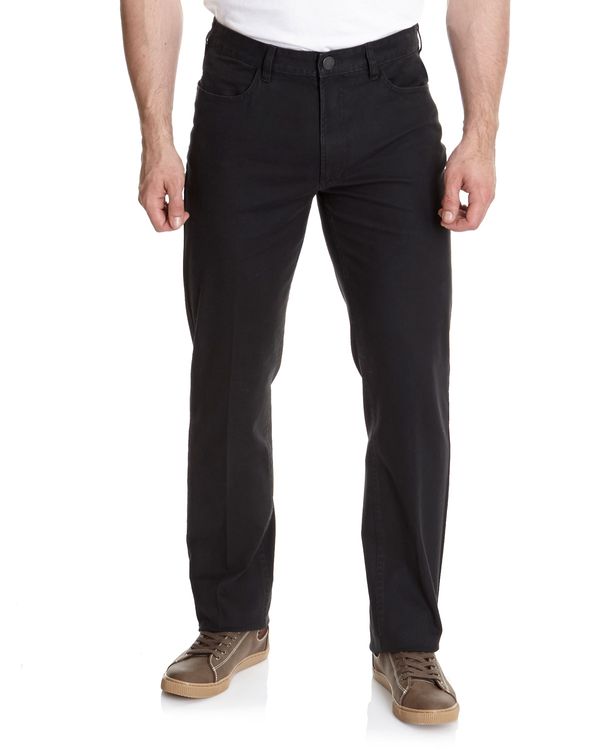 Regular Fit Stretch Cotton Twill Trousers