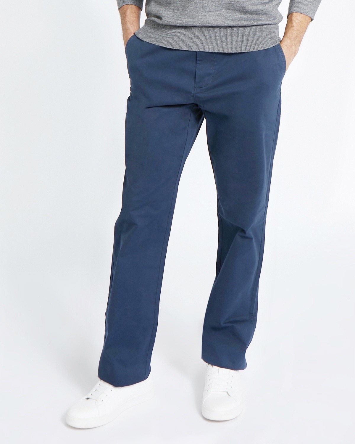 Dunnes Stores | Blue Regular Fit Stretch Chinos